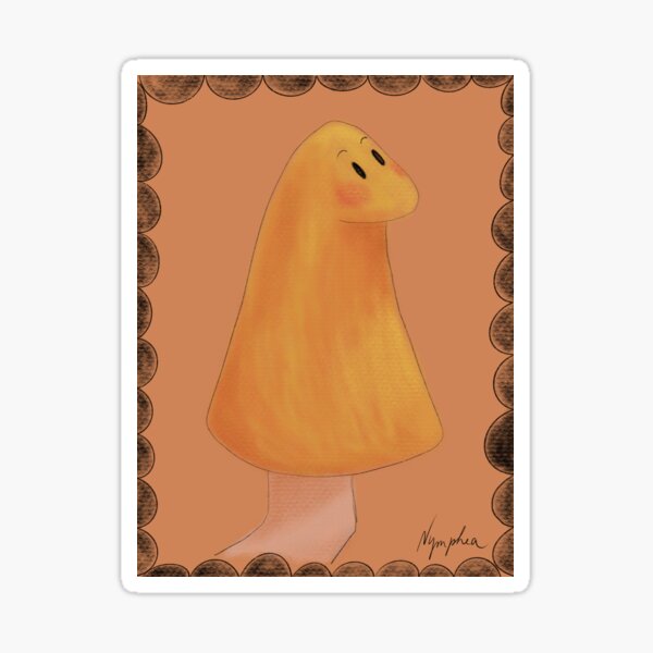 Orange puppet Sticker