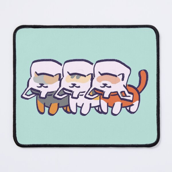 Item preview, I draw spooky, breezy and ginger plastic bag gang / neko atsume cats designed and sold by RansRoom.