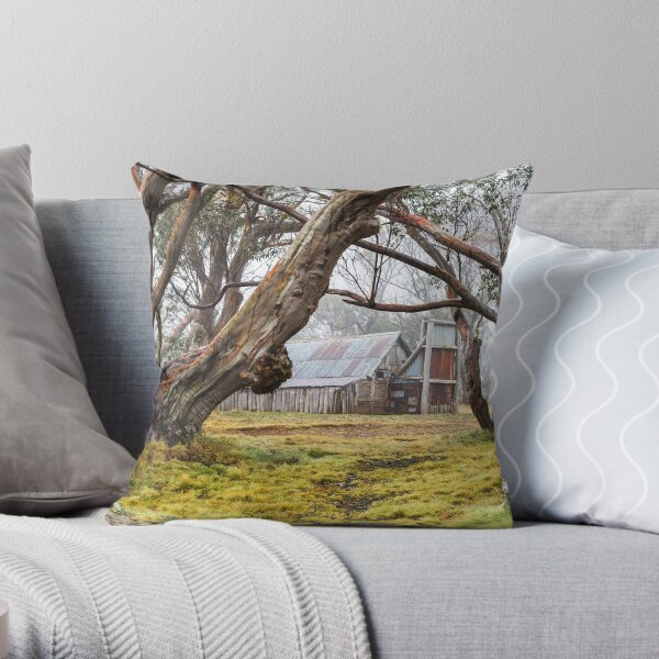 Wallaces Hut Throw Pillow