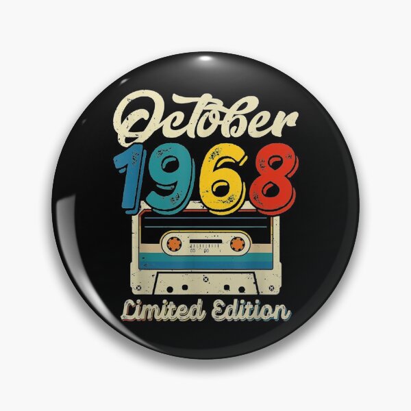Item preview, Retro October 1968 Cassette Tape 53rd Birthday Decorations  designed and sold by AdonisShop.