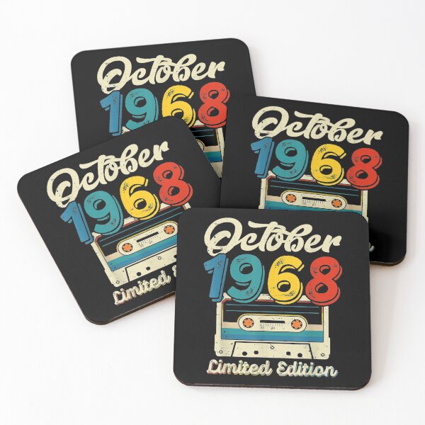 Item preview, Retro October 1968 Cassette Tape 53rd Birthday Decorations  designed and sold by AdonisShop.