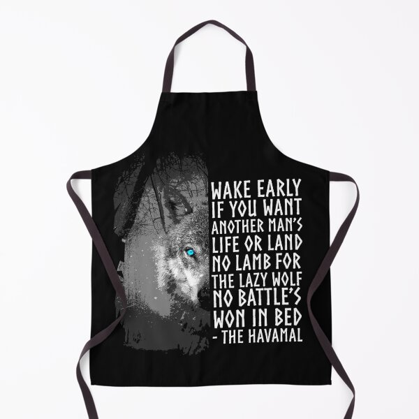 Item preview, Viking Wolf Motivational Inspirational Havamal Quote Norse Pagan Mythology designed and sold by BluePagan.