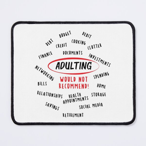 Item preview, Adulting Would Not Recommend | White designed and sold by Wintre2.