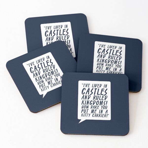 Item preview, I've lived in castles and ruled kingdoms! How dare you put me in a kitty carrier! 2 designed and sold by The Cosmic Turtle.