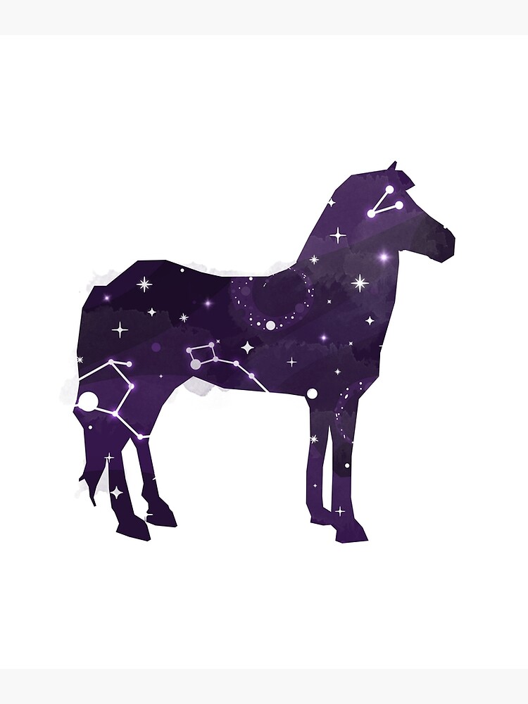 “Horse Constellations Watercolor Design” Poster for Sale by spacestuff