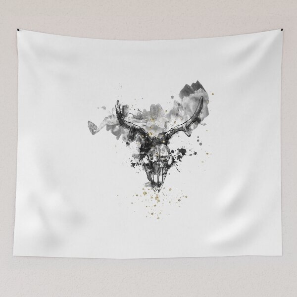 Item preview,   Dark Deer Skull designed and sold by 13thVoid.