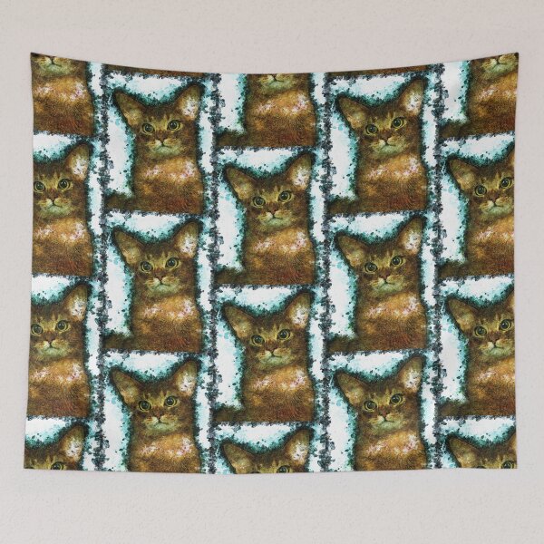 Item preview, Сolor print abyssinian cat designed and sold by artdragongift 15.