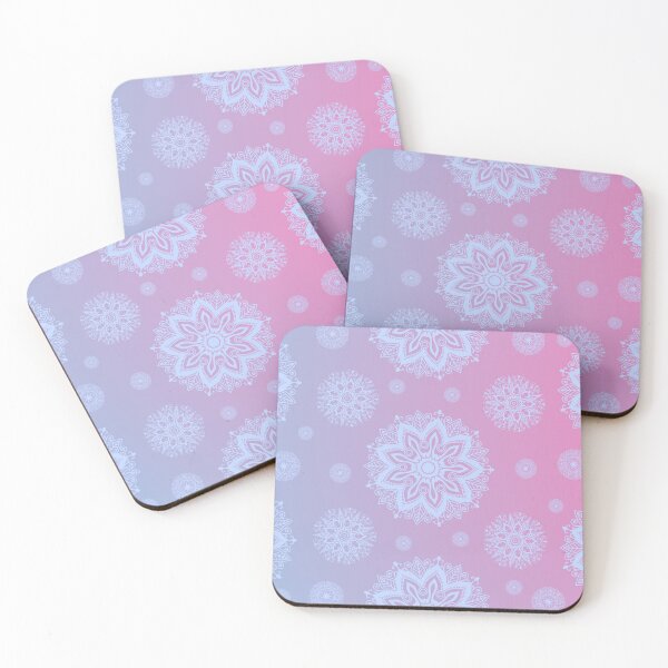 Item preview, Mandala Snowflakes Pattern  (Pink and Blue) designed and sold by Vimbuy.