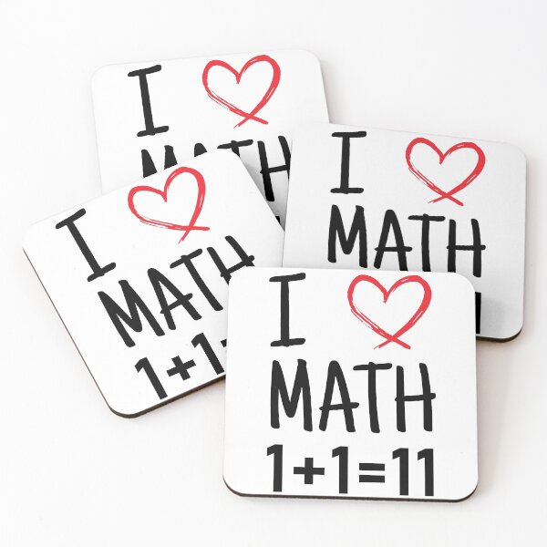 Item preview, I <3 (Love) Math, Javascript Math 1+1=11 Concatenate Strings Instead Of Adding Numbers designed and sold by Programmer's  Life and Humor.
