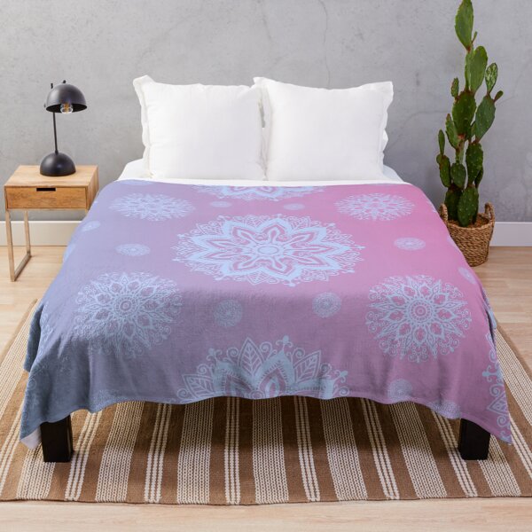 Item preview, Mandala Snowflakes Pattern (Pink and Blue) designed and sold by Vimbuy.