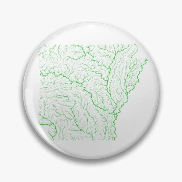 Item preview, Arkansas River Basin Map in Rainbow Colours with White Background designed and sold by GrasshopperGeo.