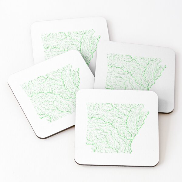 Item preview, Arkansas River Basin Map in Rainbow Colours with White Background designed and sold by GrasshopperGeo.