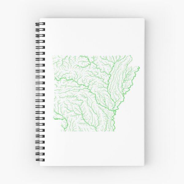 Item preview, Arkansas River Basin Map in Rainbow Colours with White Background designed and sold by GrasshopperGeo.
