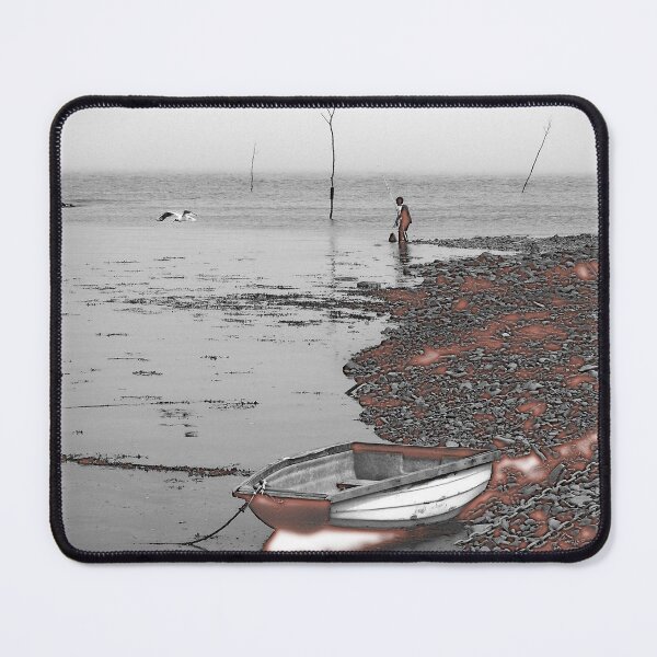 Item preview, Boy and Seagull fishing near a nuclear power station. designed and sold by JonDelorme.