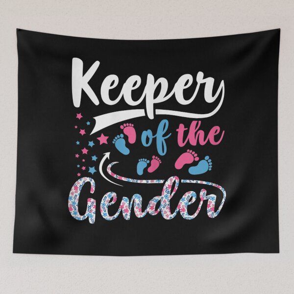 Item preview, Keeper Of The Gender Cute Gender Reveal Party Pink or Blue  designed and sold by FideliaShop.