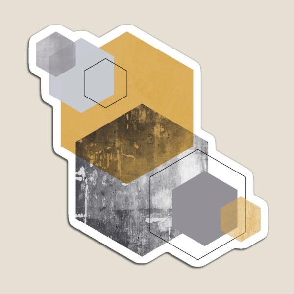 Hexagon Nordic Design Art Magnet