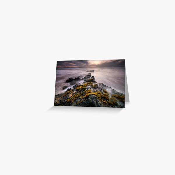 Cloudy Sunset, Maui Greeting Card