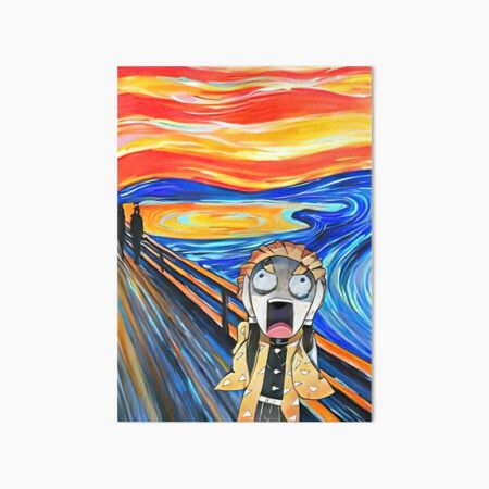 Kimetsu no Yaiba Zenitsu Edvard Munch Impression rigide