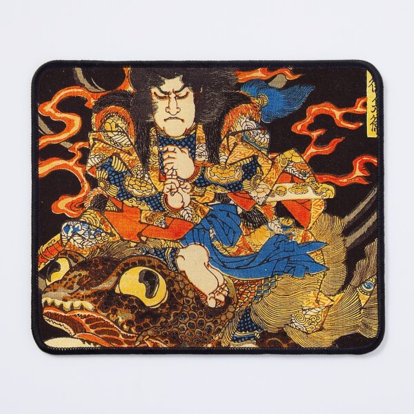 Item preview, Samurai Riding Toad Hokusai Japanese Woodblock Art designed and sold by iconikit.