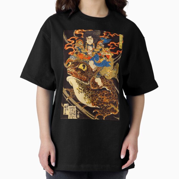 Item preview, Samurai Riding Toad Hokusai Japanese Woodblock Art designed and sold by iconikit.
