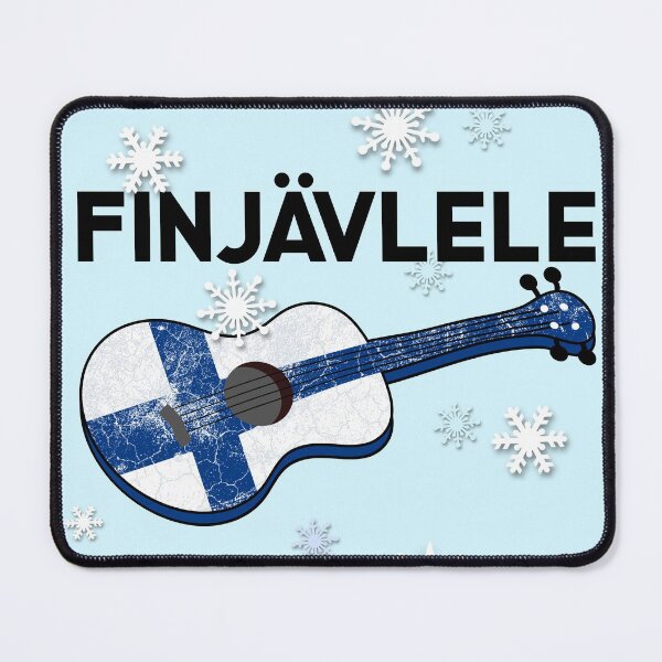 Item preview, Finjävlele Ukulele with the Finnish flag designed and sold by DeliriousSteve.