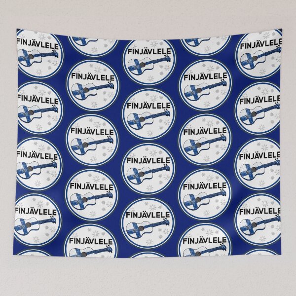 Item preview, Finjävlele Ukulele with the Finnish flag designed and sold by DeliriousSteve.