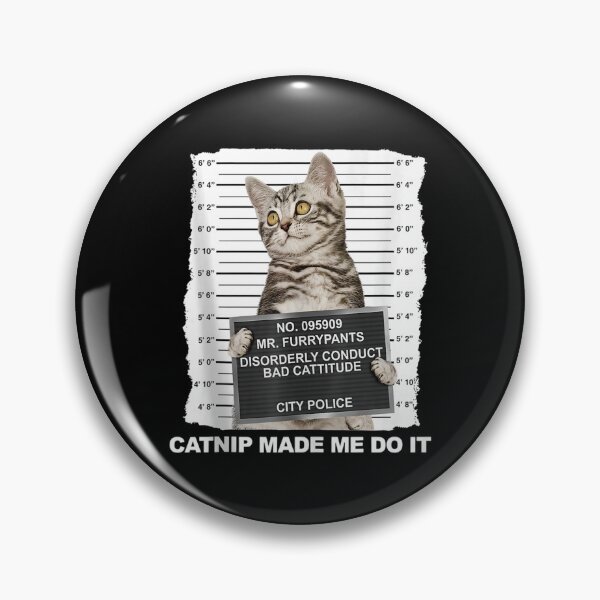 Item preview, Catnip Made Me Do It Tee Funny Cat Mugshot Kitten Cattitude Tank Top designed and sold by GodivaShop.