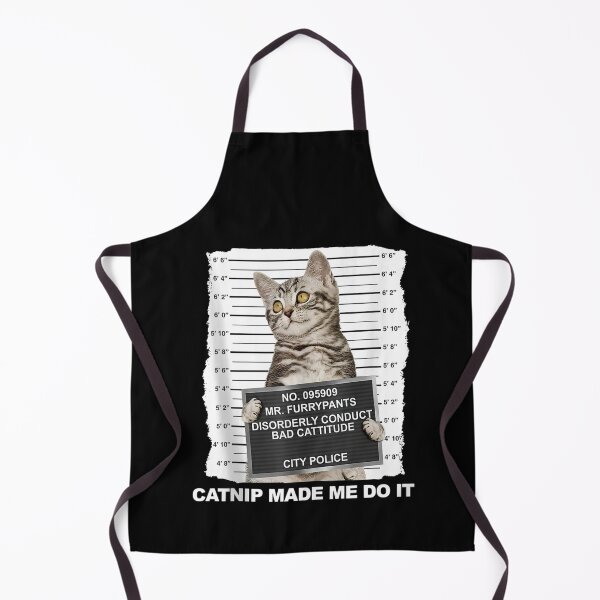 Item preview, Catnip Made Me Do It Tee Funny Cat Mugshot Kitten Cattitude Tank Top designed and sold by GodivaShop.