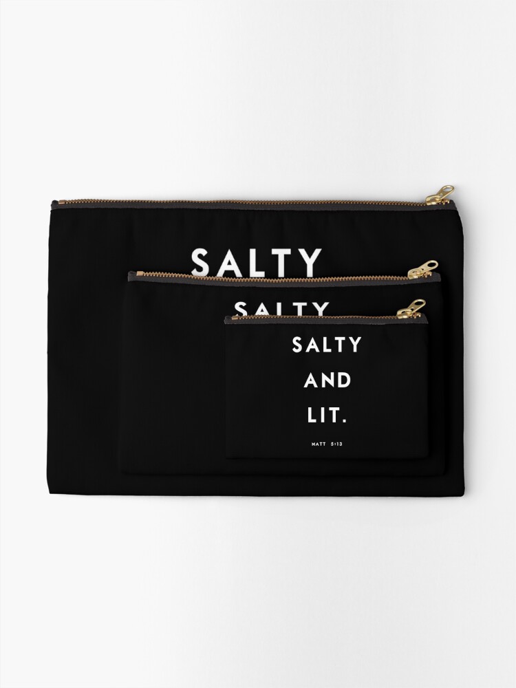 Alternate view of Salty and Lit Zipper Pouch