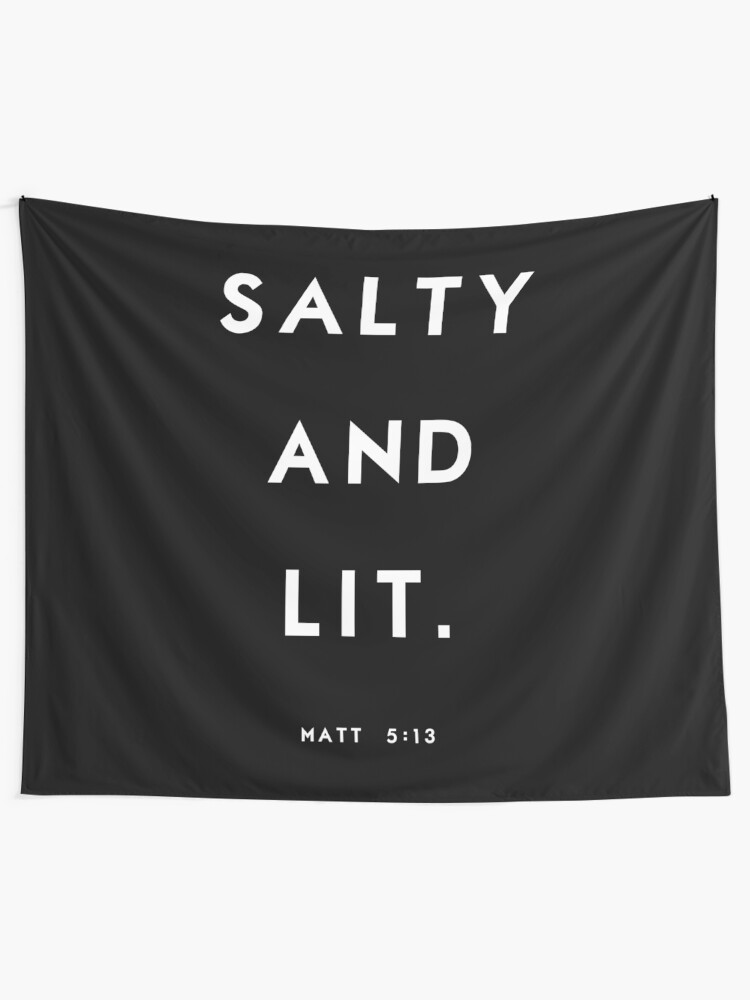 Alternate view of Salty and Lit Tapestry
