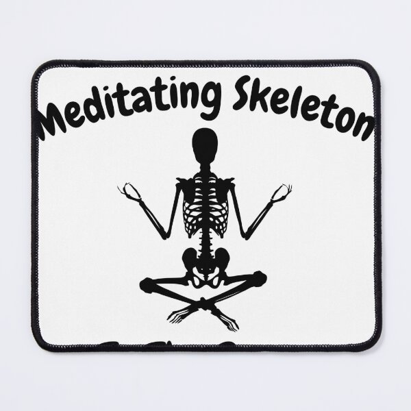 Item preview, Meditating Skeleton for Halloween yoga to the bones design designed and sold by PODI-Art.
