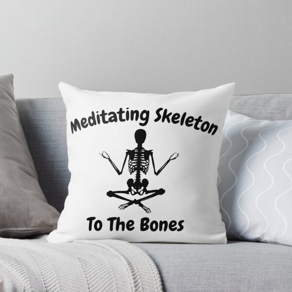 Item preview, Meditating Skeleton for Halloween yoga to the bones design designed and sold by PODI-Art.
