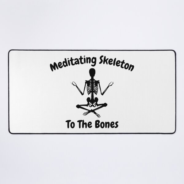 Item preview, Meditating Skeleton for Halloween yoga to the bones design designed and sold by PODI-Art.