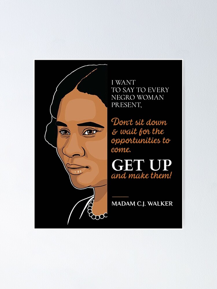 Thumbnail 1 of 3, Poster, Madam-C.J-Walker-Get-Up-T-shirtysT-Shirt designed and sold by cuongchelsea.