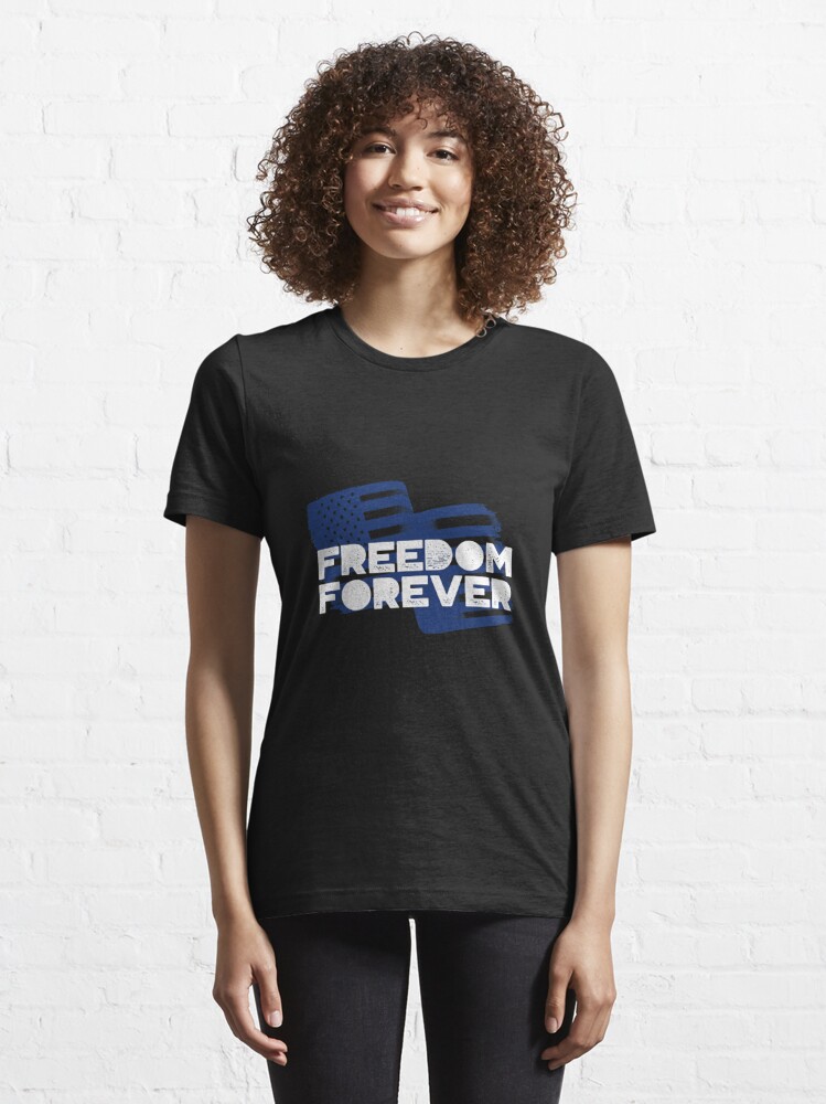 Freedom Forever - American Flag design' Unisex Baseball T-Shirt