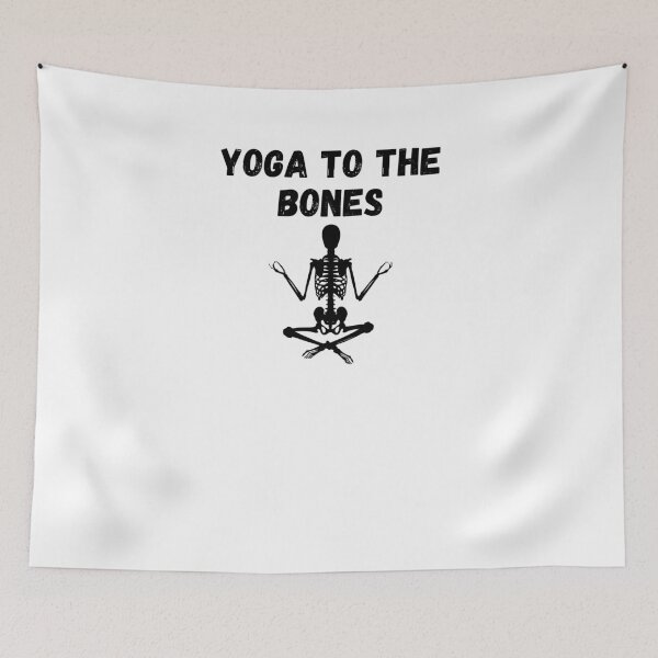 Item preview, Meditating Skeleton for Halloween yoga to the bones design designed and sold by PODI-Art.