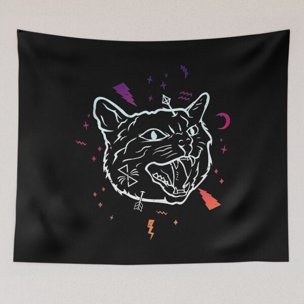 Item preview, Angry Cat Tank Top designed and sold by FelixRiojas.