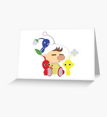 Olimar and Pikmin Vector Greeting Card
