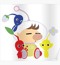 Olimar and Pikmin Vector Poster