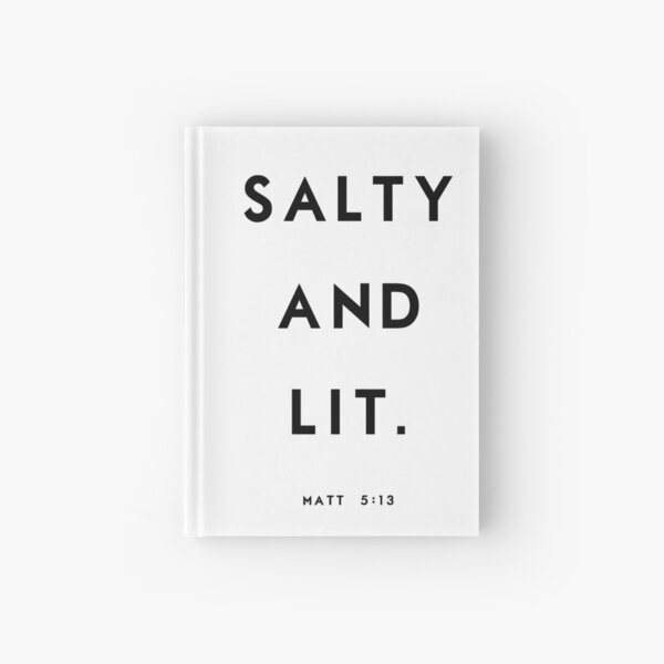 Salty and Lit Hardcover Journal