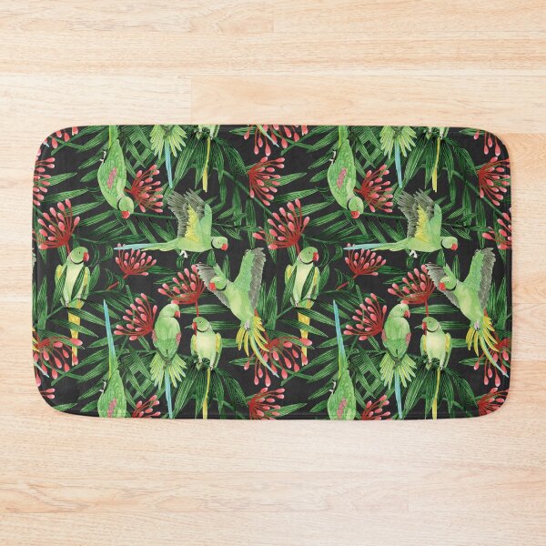Item preview, Tropical Watercolour Ring-neck Parrots designed and sold by By Kelly Attenborough.
