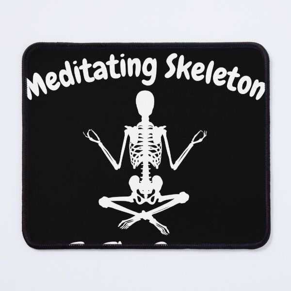Item preview, Meditating Skeleton for Halloween yoga to the bones design designed and sold by PODI-Art.