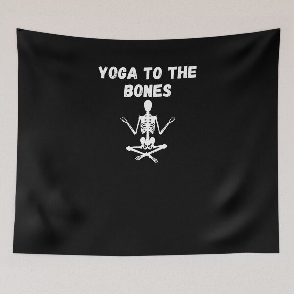 Item preview, Meditating Skeleton for Halloween yoga to the bones design designed and sold by PODI-Art.