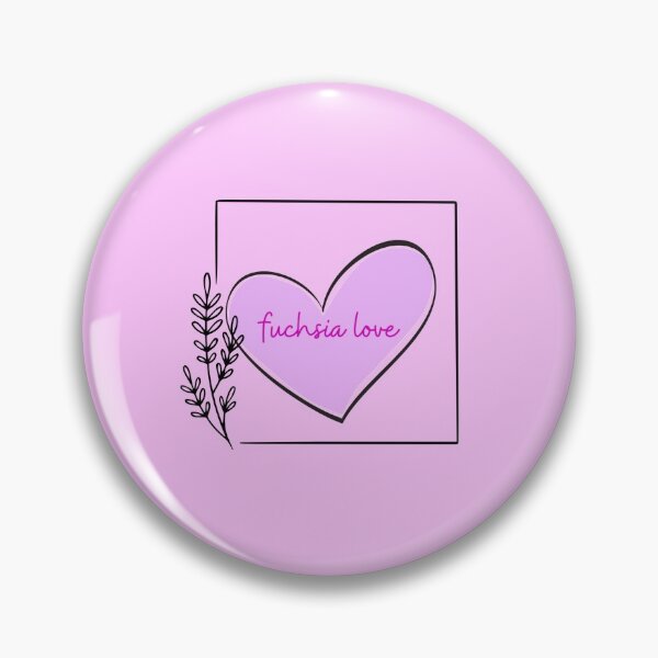 Item preview, FUCHSIA LOVE #12  (Heart Line Drawing w/ white background) designed and sold by EllieMonroe.