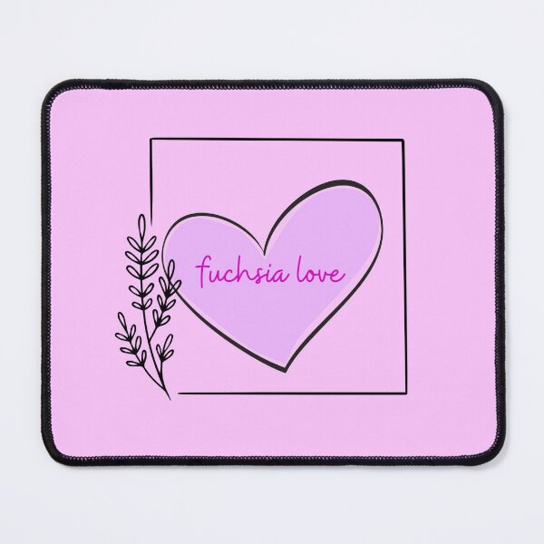 Item preview, FUCHSIA LOVE #12  (Heart Line Drawing w/ white background) designed and sold by EllieMonroe.