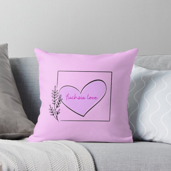 Item preview, FUCHSIA LOVE #12  (Heart Line Drawing w/ white background) designed and sold by EllieMonroe.