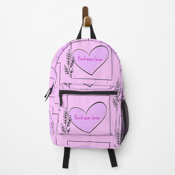 Item preview, FUCHSIA LOVE #12 (Heart Line Drawing w/ white background) designed and sold by EllieMonroe.