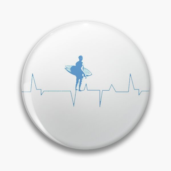 Item preview, Heartbeat Surfer Blue  designed and sold by CoumenoleTee.