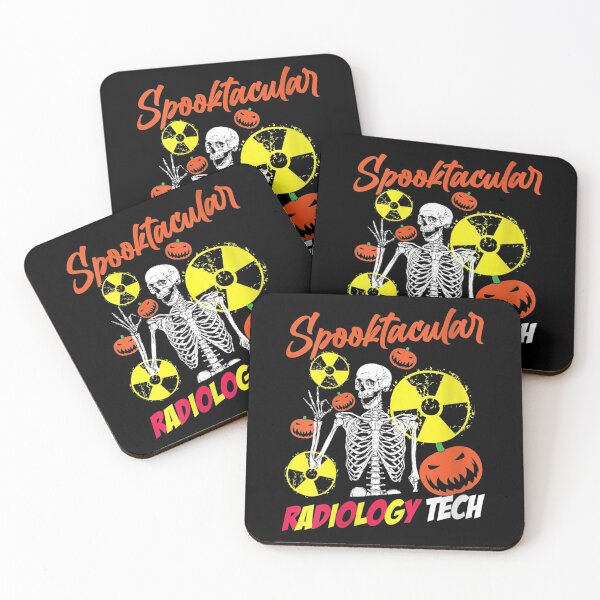 Item preview, Womens Halloween Funny Spooktacular Radiology Tech X-Ray Skeleton V-Neck  designed and sold by GarrickShop.