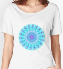 Peacock feathers mandala Women's Relaxed Fit T-Shirt